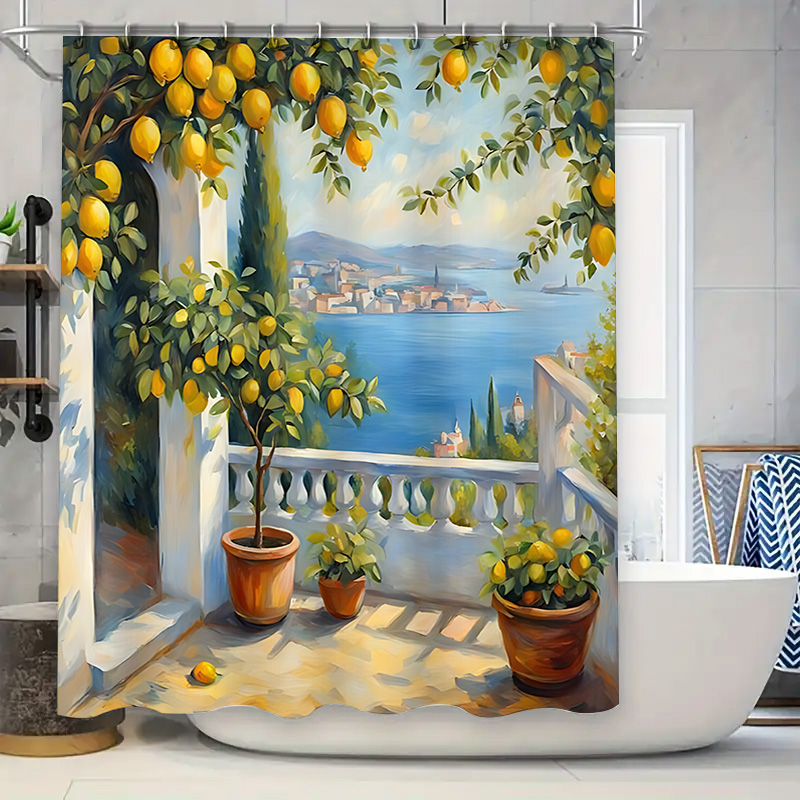 Mediterranean Lemon Garden Sho - Home Bathroom Ideas recensie en prijs