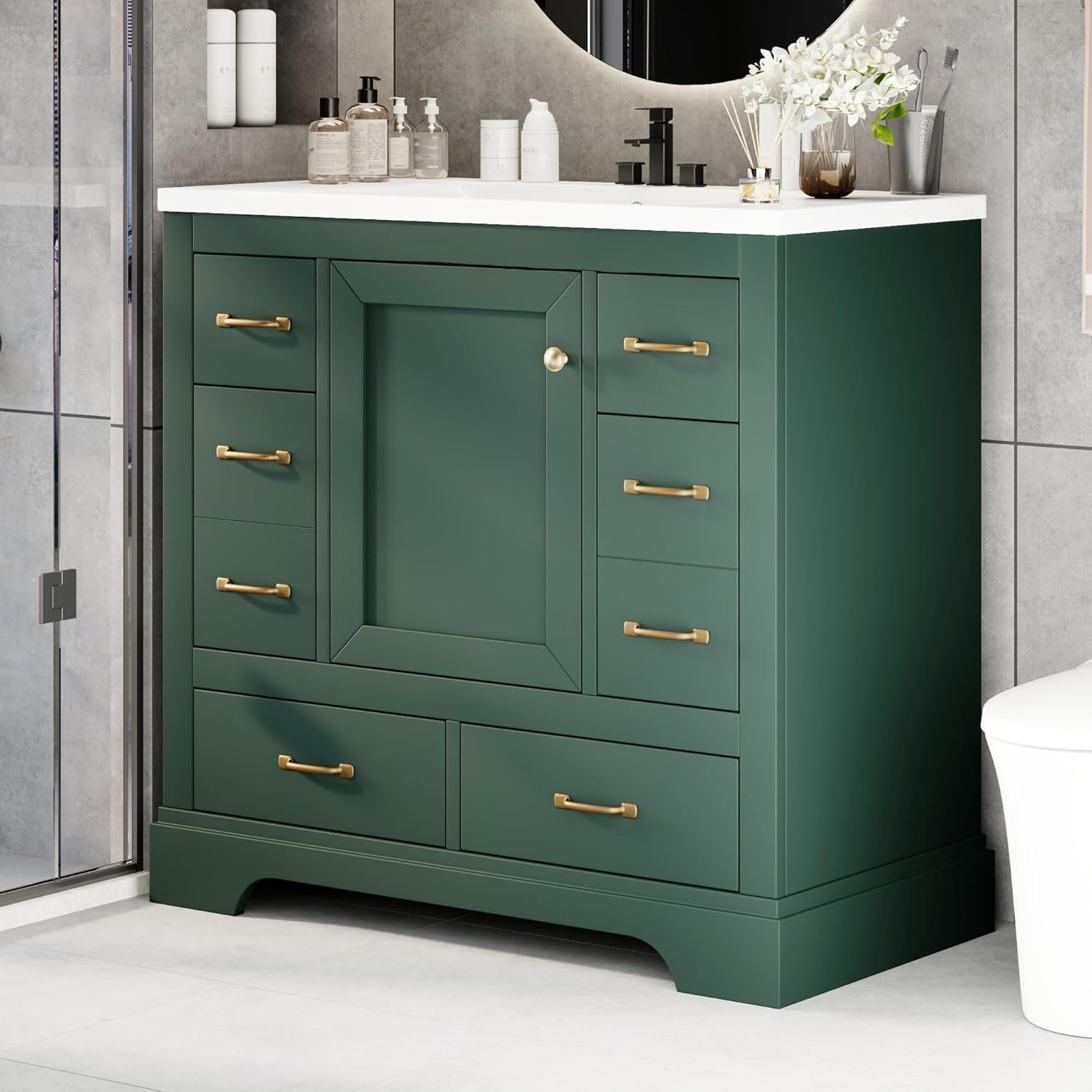 36in Bathroom Vanity Cabinet w - Home Bathroom Sink recensie en prijs