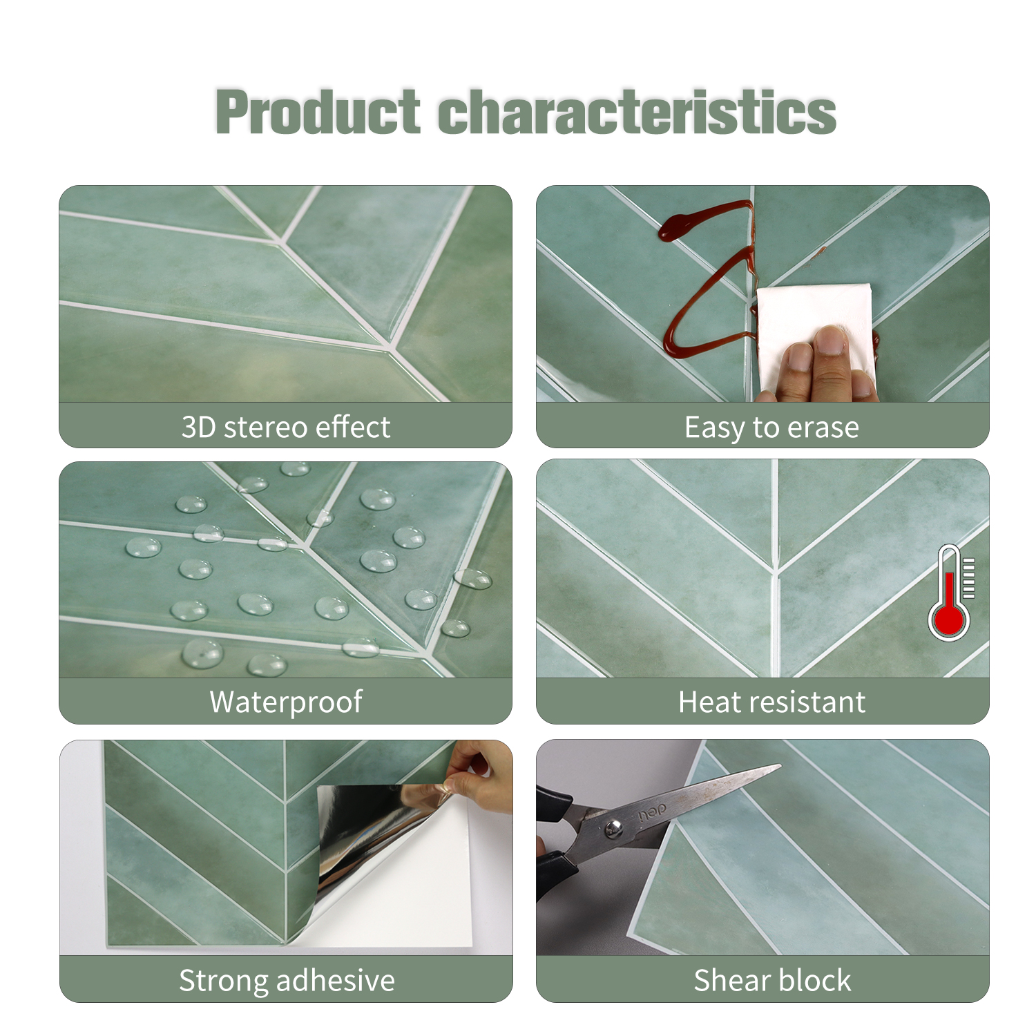 5/10 sheets 3D Self Adhesive W - Home Bathroom Wallpaper recensie en prijs