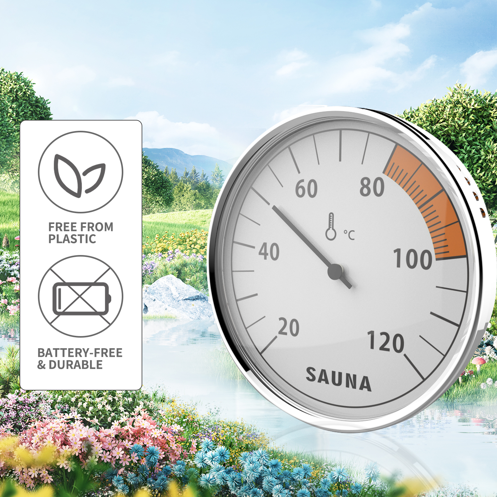 Sauna Thermometer & Hygrometer - Home Bathroom Sauna recensie en prijs