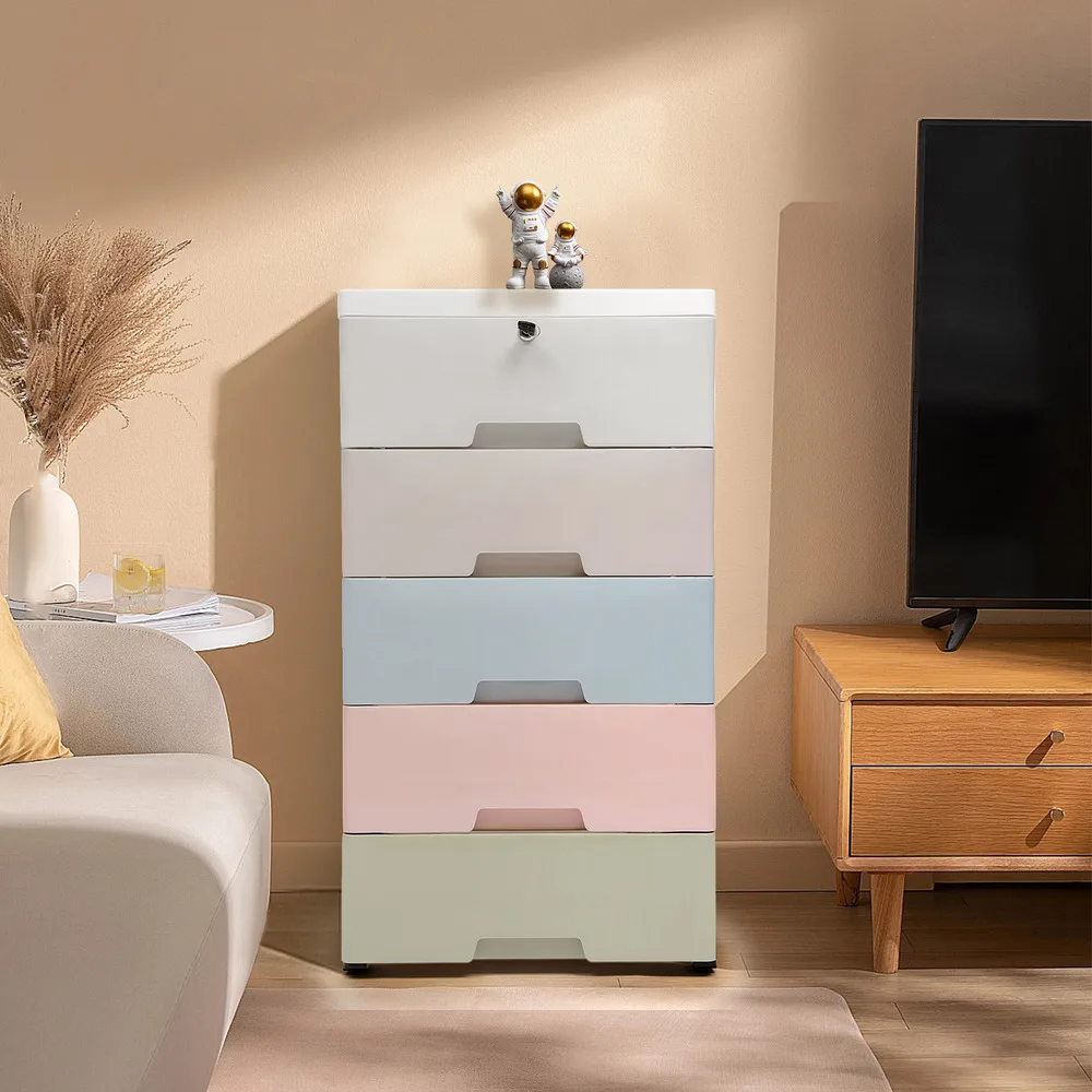 5-Drawer Plastic Storage Cabin - Home Goods Bathroom Cabinets recensie en prijs