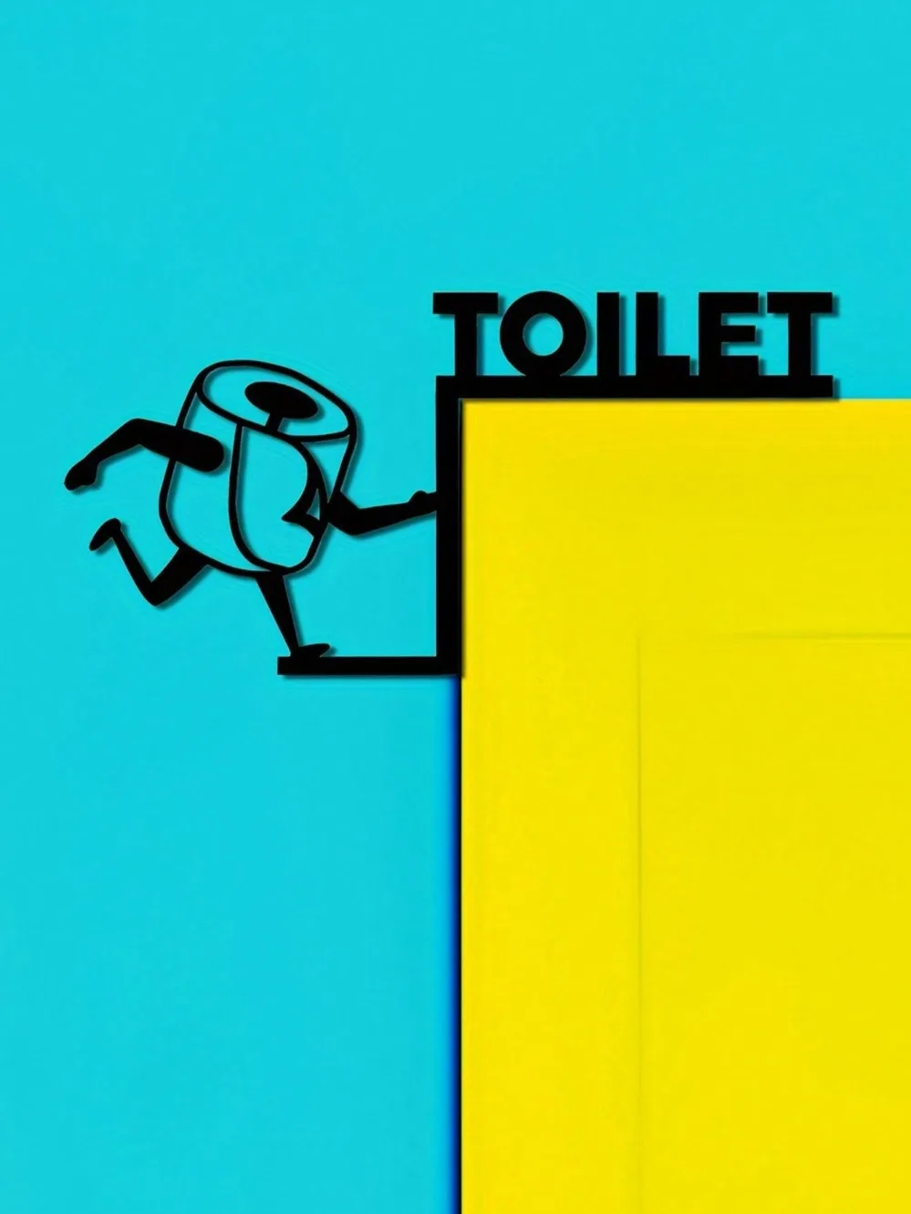 Humorous Toilet Paper Out Meta - Home Bathroom Wallpaper recensie en prijs