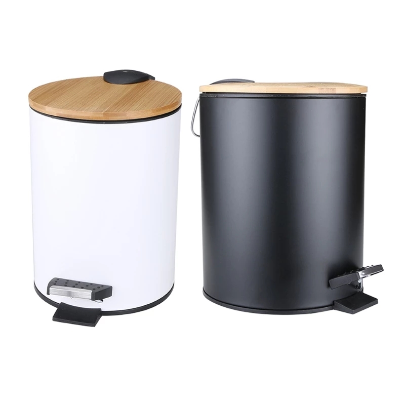 3/5L Wooden Flip Step Trash Ca - Home Bathroom Trash Can recensie en prijs