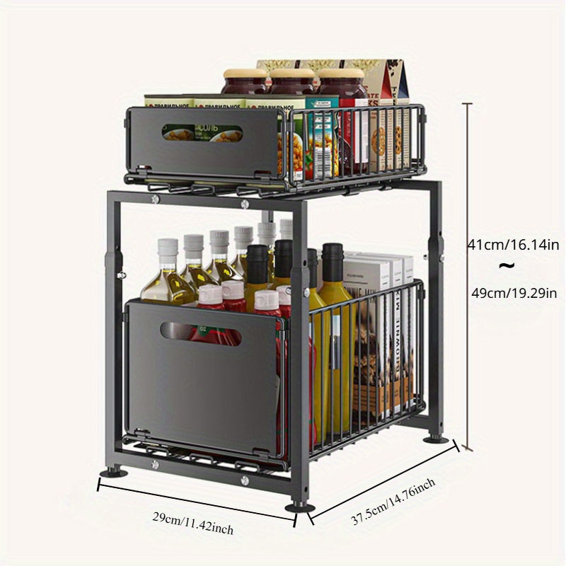 2 Tier Slide Out Cabinet Organ - Home Goods Bathroom Cabinets recensie en prijs
