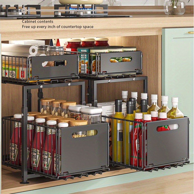 2 Tier Slide Out Cabinet Organ - Home Goods Bathroom Cabinets recensie en prijs