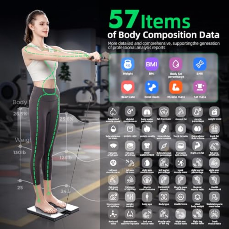 Smart Scale for Home Gym: 8-el - Home Bathroom Scales recensie en prijs