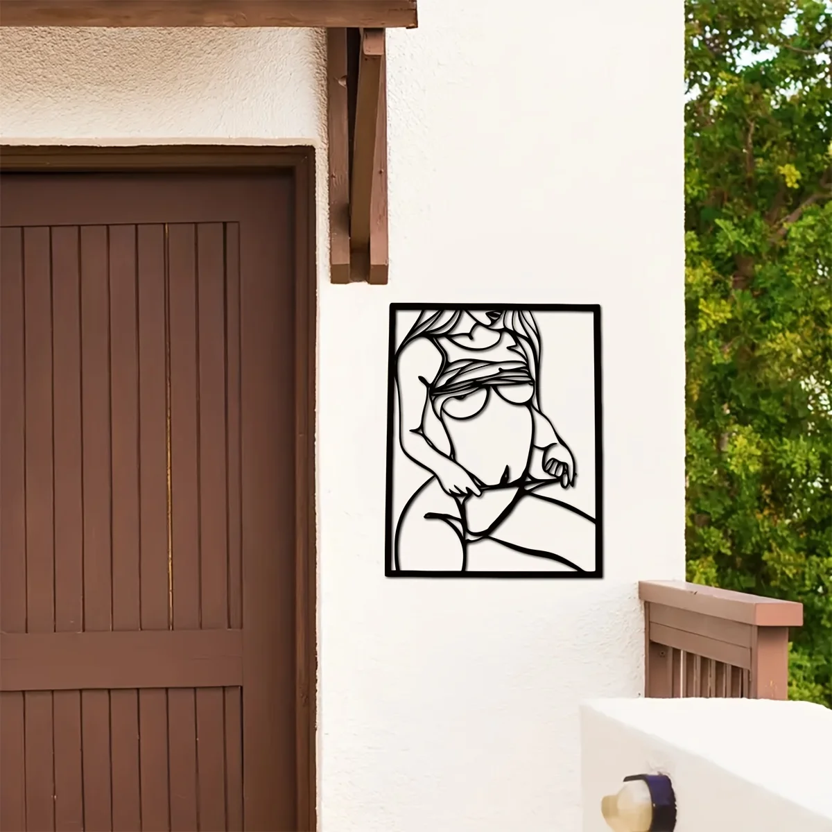 1pc Metal Art Wall Decor, Blac - Home Creation Bathroom recensie en prijs