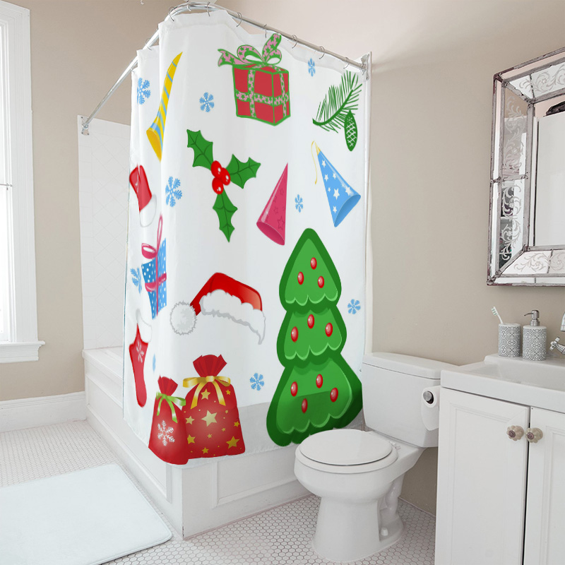 TU Shower Curtain Christmas Fo - Home Bathroom Ideas recensie en prijs