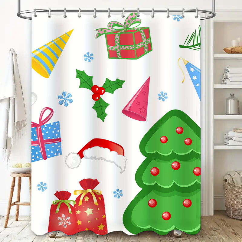 TU Shower Curtain Christmas Fo - Home Bathroom Ideas recensie en prijs