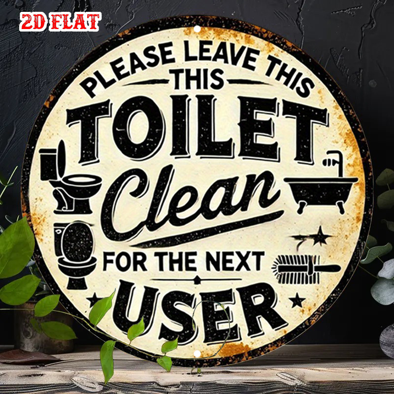 Vintage Restroom Rules Rustic  - Home Bathroom Etiquette recensie en prijs