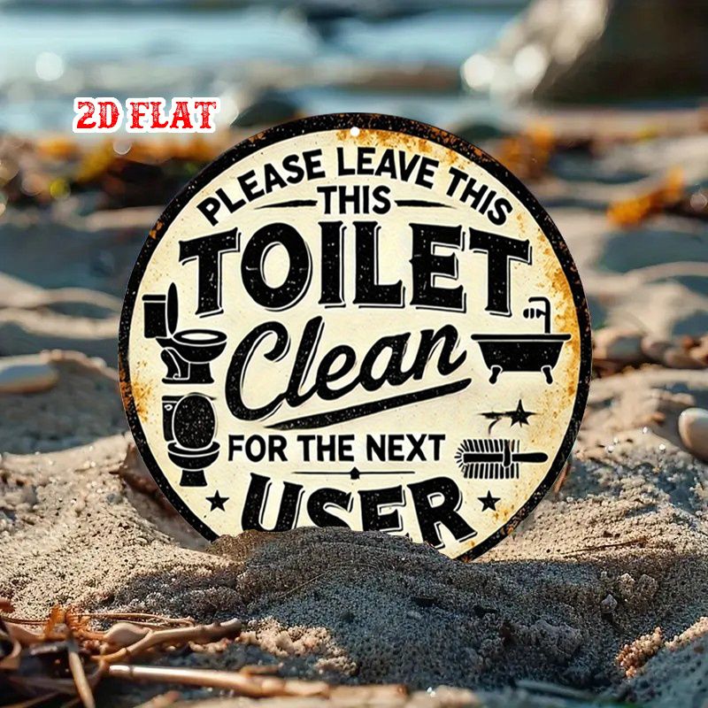 Vintage Restroom Rules Rustic  - Home Bathroom Etiquette recensie en prijs