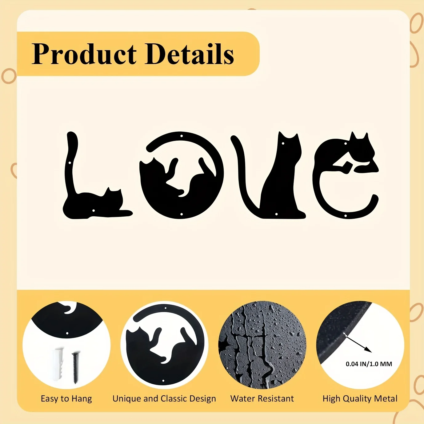 HelloYoung 4pcs/set Cute Cat M - Home Creation Bathroom recensie en prijs