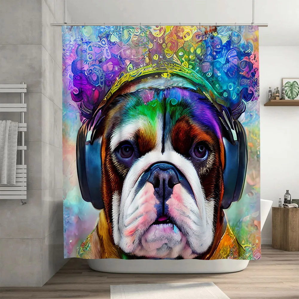 Vibrant Animal Print Shower Cu - Home Bathroom Ideas recensie en prijs