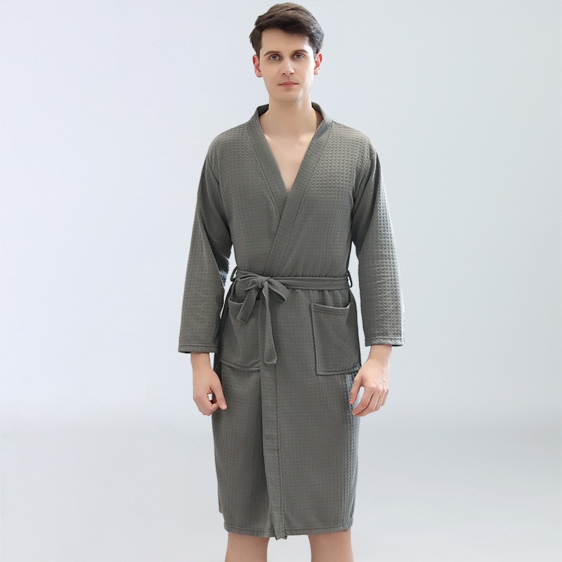 Men's Waffle Bathrobes Sauna C - Home Bathroom Sauna recensie en prijs