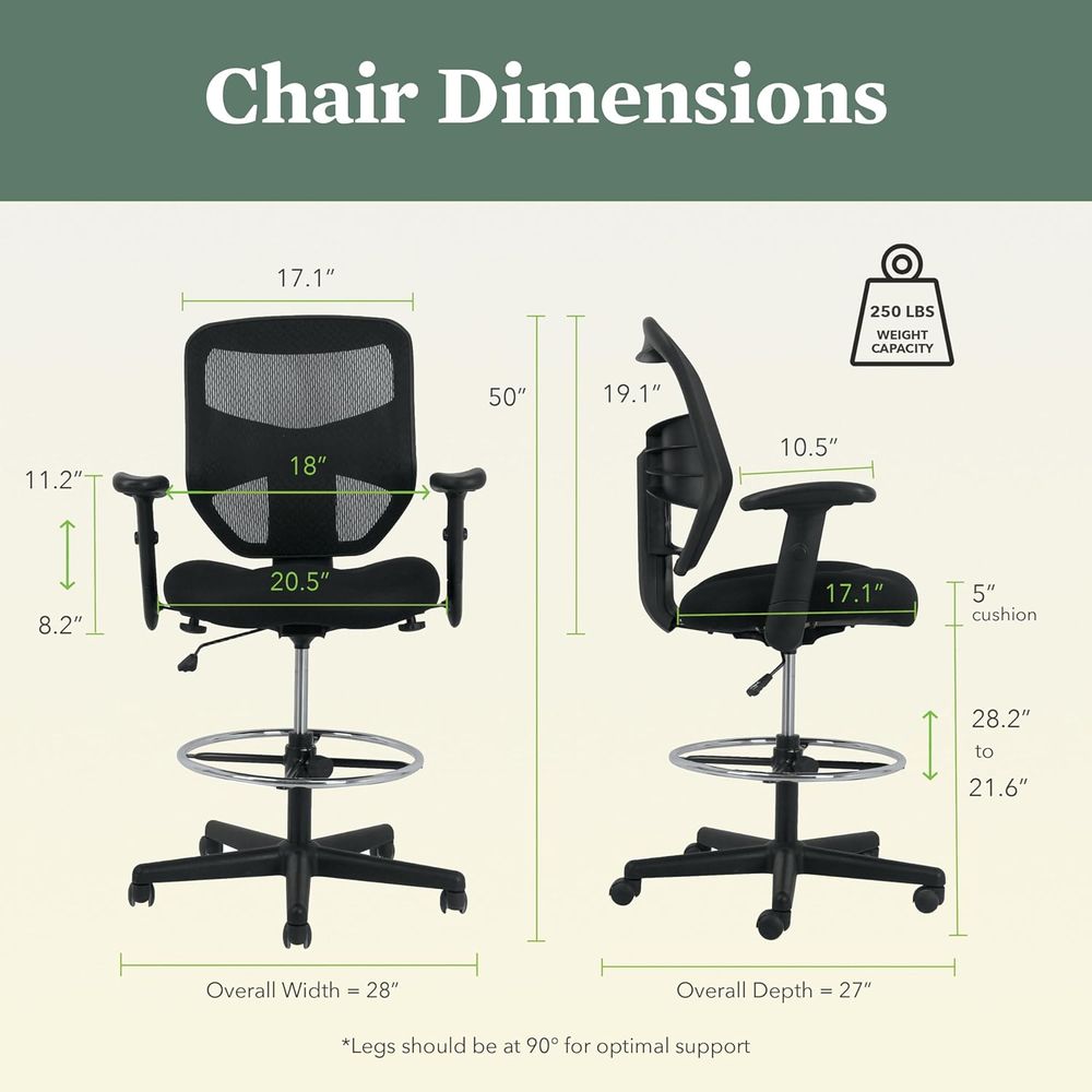 Ergonomic Mesh Standing Office - Home & Bathroom Building Products Pte Ltd Reviews recensie en prijs
