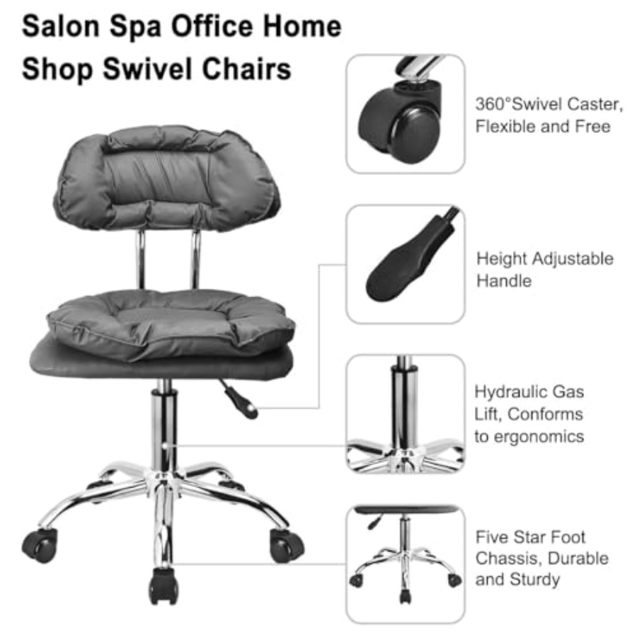 Rolling Stool Backrest Thick S - Home & Bathroom Building Products Pte Ltd Reviews recensie en prijs