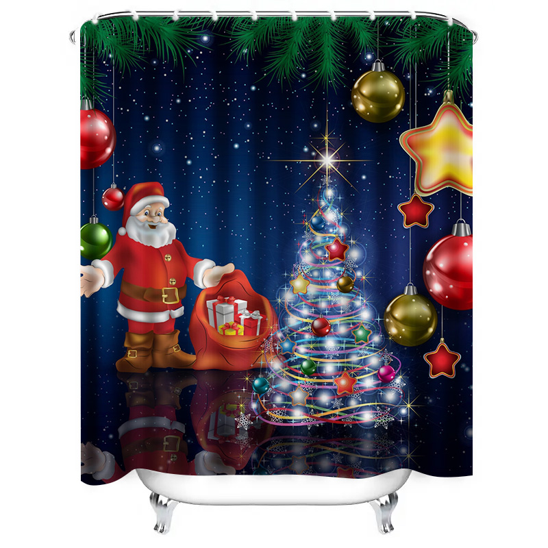 TU Christmas Shower Curtain Sa - Home Bathroom Ideas recensie en prijs