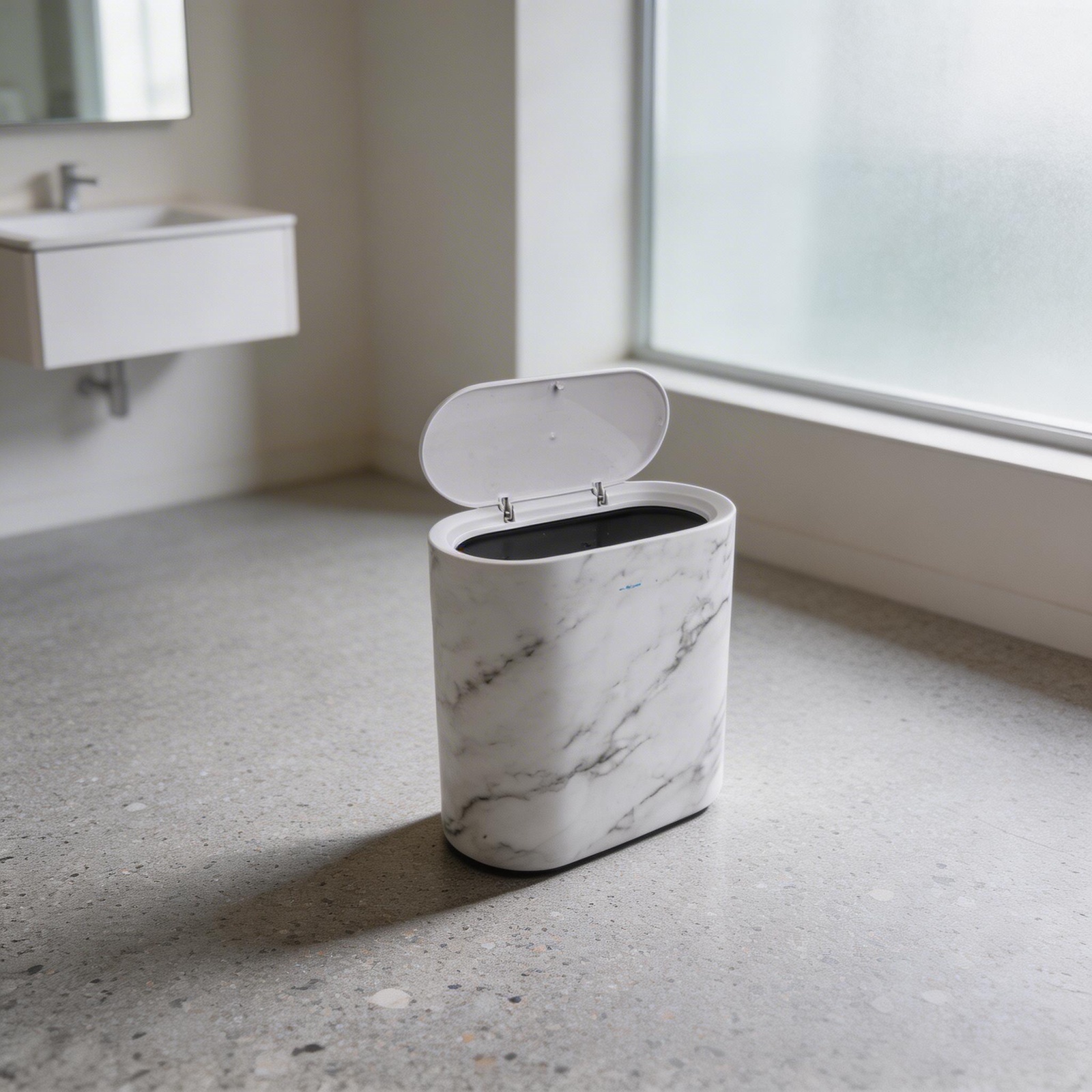 Narrow Trash Can With Lid Dual - Home Bathroom Trash Can recensie en prijs