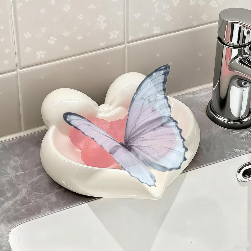 Cute Bow Heart Shaped Ceramic  - Home Bathroom Sink recensie en prijs