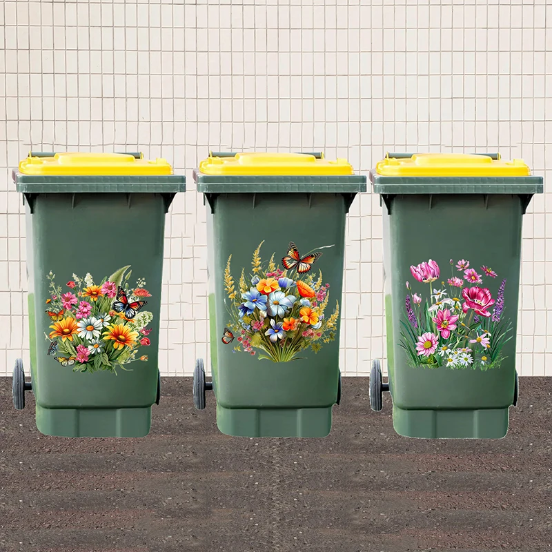 Sunflower Trash Can Stickers F - Home Bathroom Trash Can recensie en prijs