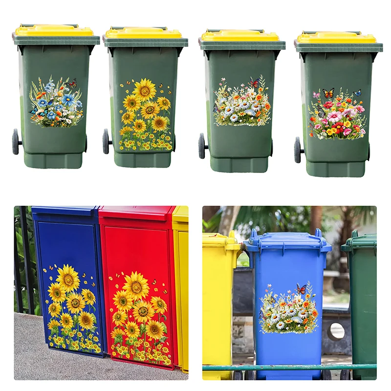 Sunflower Trash Can Stickers F - Home Bathroom Trash Can recensie en prijs
