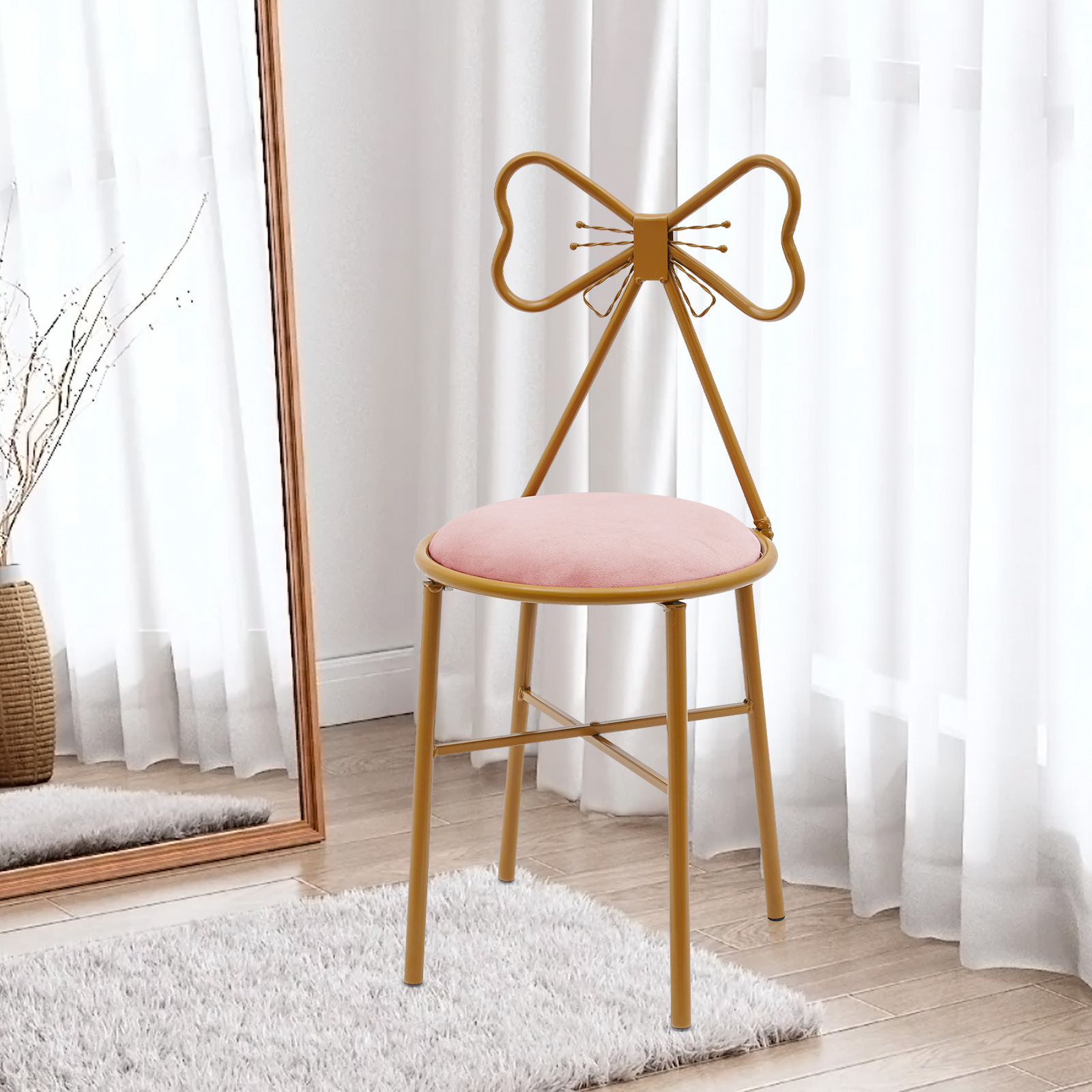 Butterfly Bow Tie Vanity Chair - Home Bathroom Vanity recensie en prijs