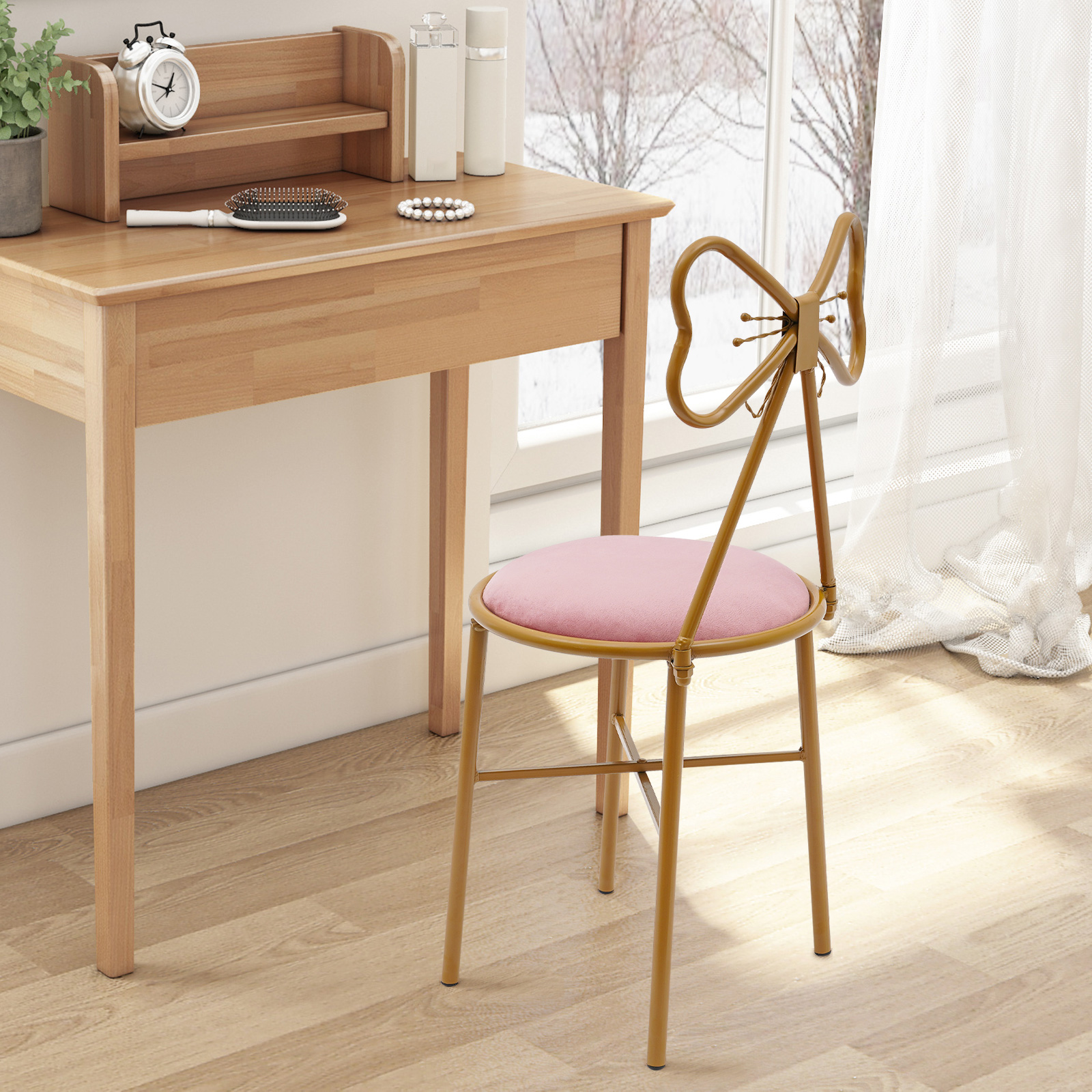 Butterfly Bow Tie Vanity Chair - Home Bathroom Vanity recensie en prijs