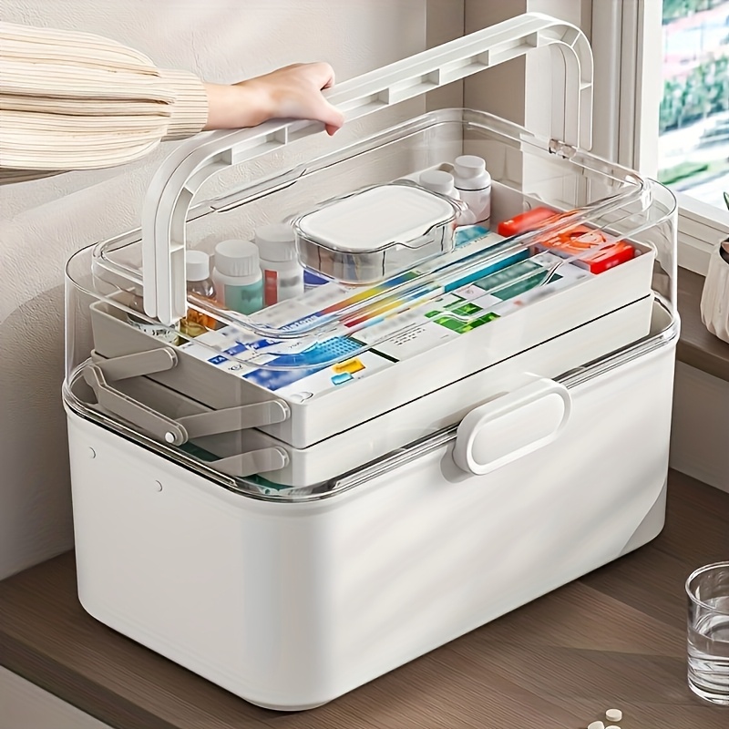 Large Capacity Clear Lid Medic - Home Goods Bathroom Cabinets recensie en prijs