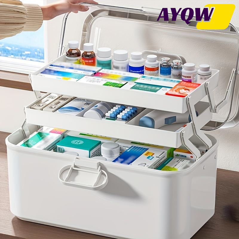 Large Capacity Clear Lid Medic - Home Goods Bathroom Cabinets recensie en prijs