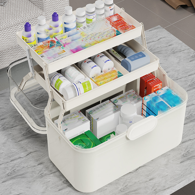Large Capacity Clear Lid Medic - Home Goods Bathroom Cabinets recensie en prijs
