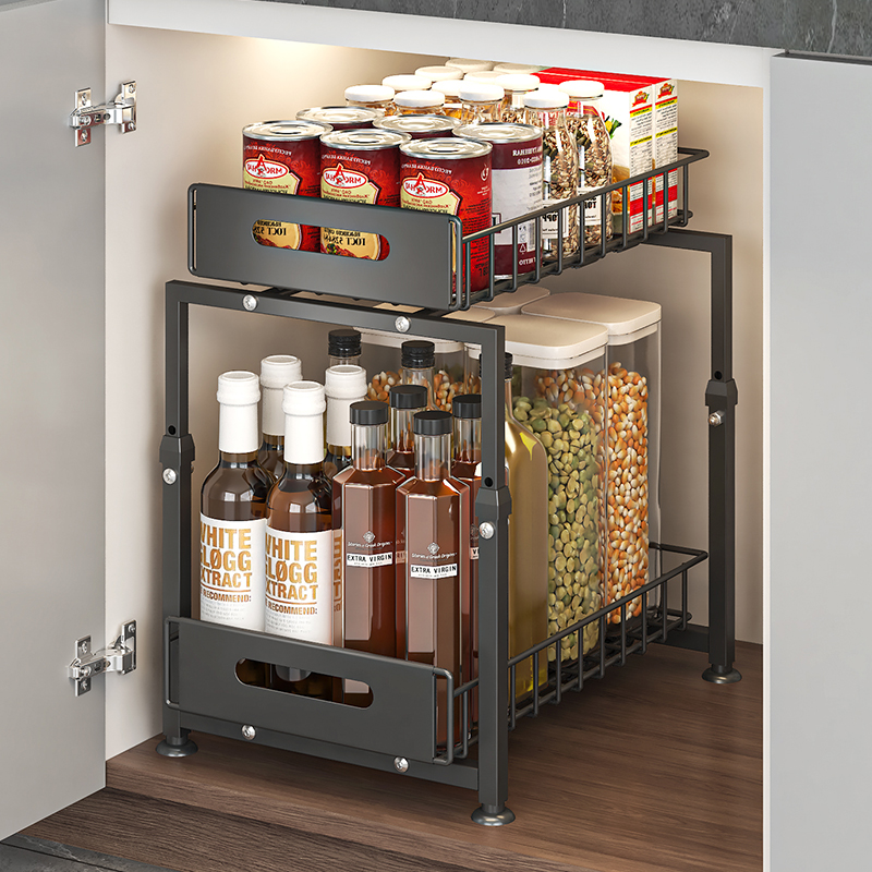 2-tier Under Sink Storage Rack - Home Goods Bathroom Cabinets recensie en prijs