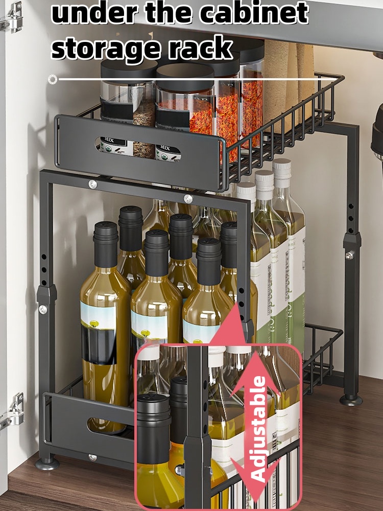 2-tier Under Sink Storage Rack - Home Goods Bathroom Cabinets recensie en prijs