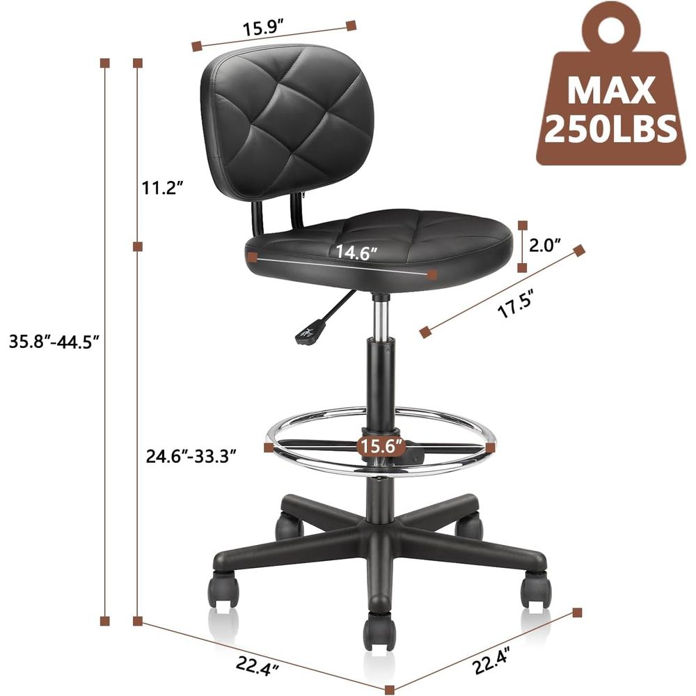 Adjustable Swivel Rolling Stoo - Home & Bathroom Building Products Pte Ltd Reviews recensie en prijs