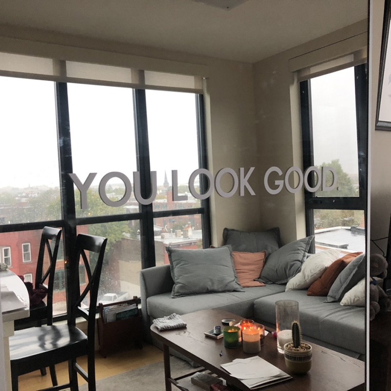 You Look Good Mirror Wall Stic - Home Goods Bathroom Cabinets recensie en prijs