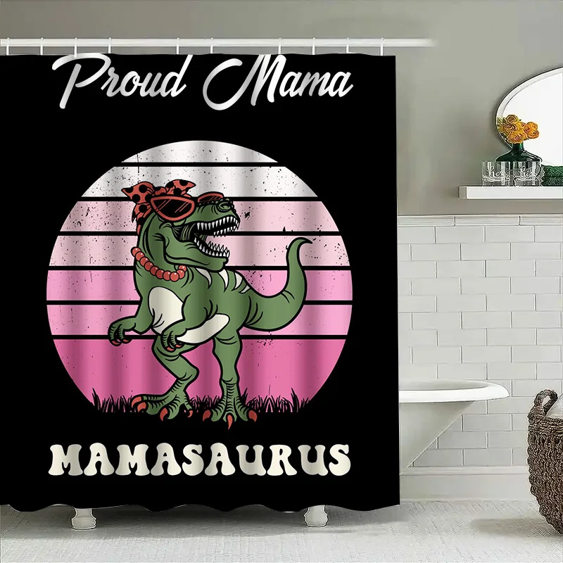 Stylish Mama Dinosaur Shower C - Home Bathroom Ideas recensie en prijs