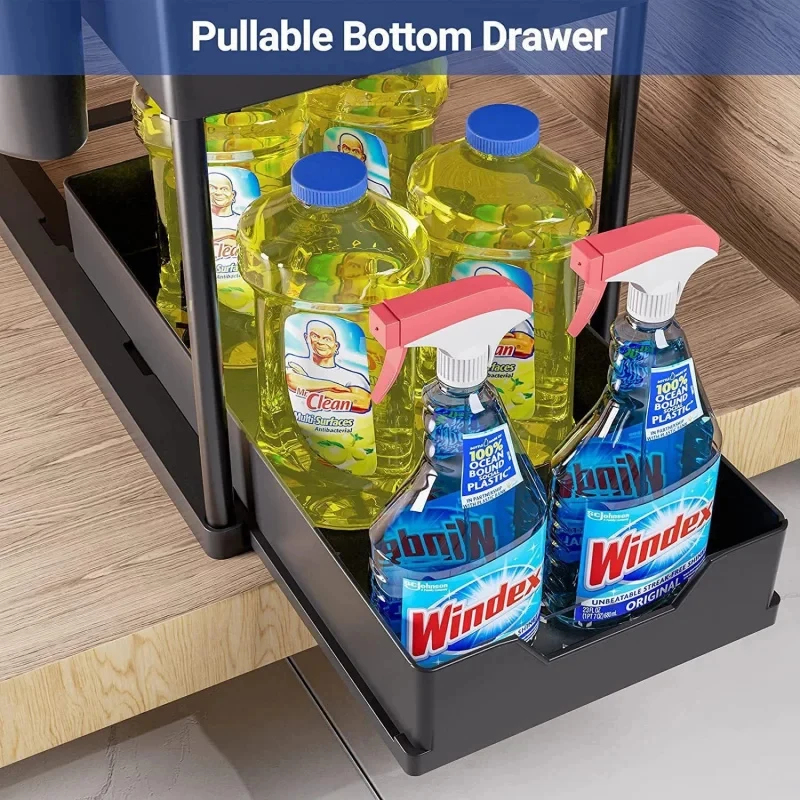 2 Tier Under Sink Sliding Orga - Home Goods Bathroom Cabinets recensie en prijs