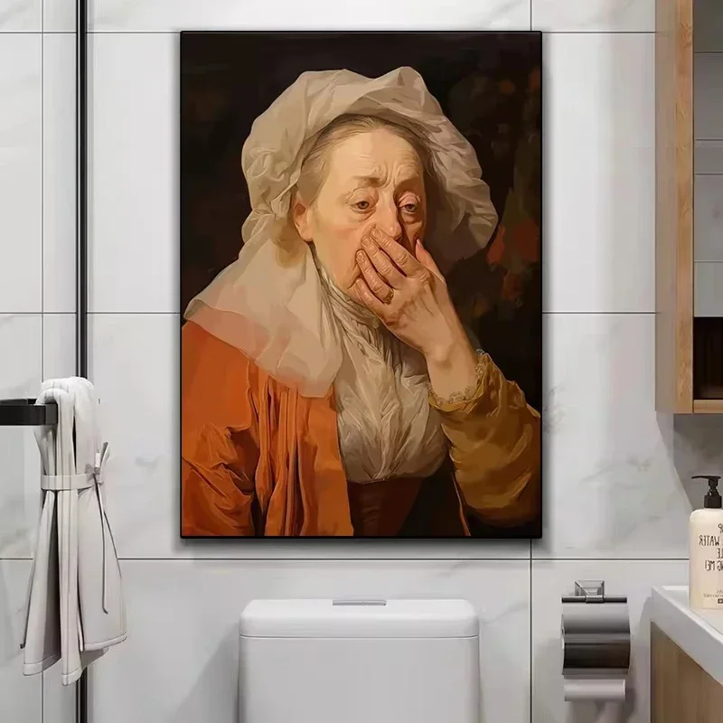 Funny Mona Lisa Wearing Pearls - Home Bathroom Wallpaper recensie en prijs