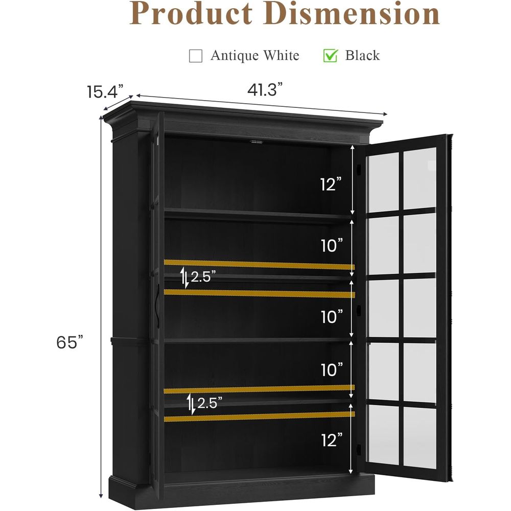 65 Tall Display Cabinet with A - Home & Bathroom Building Products Pte Ltd Reviews recensie en prijs