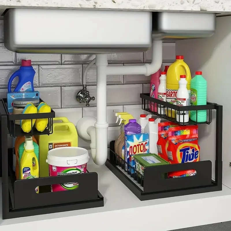 2 Tier Under Sink Organizer Pu - Home Goods Bathroom Cabinets recensie en prijs