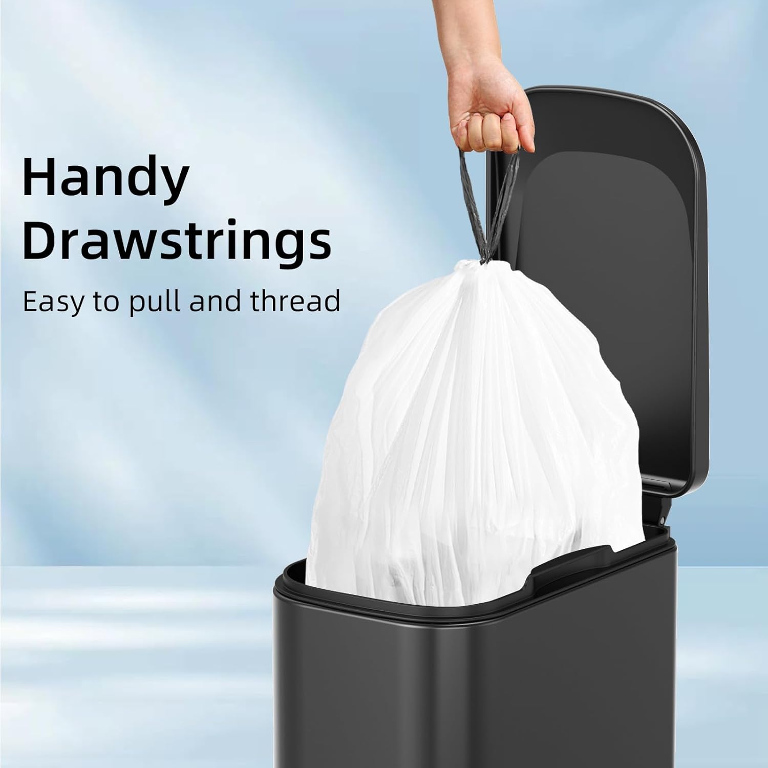 1.6 Gallon Mini Drawstring Tra - Home Bathroom Trash Can recensie en prijs